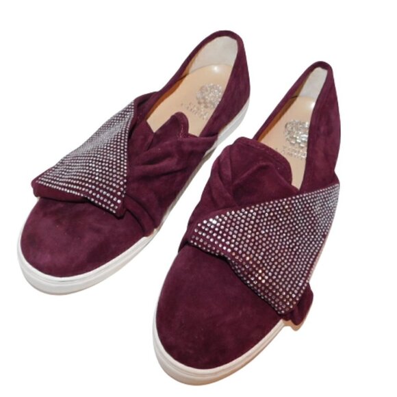 Vince Camuto Barita Crystal Suede Sneakers - Picture 1 of 6